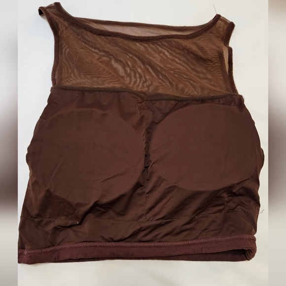Sheer Mesh Brown Top - Picture 7 of 9
